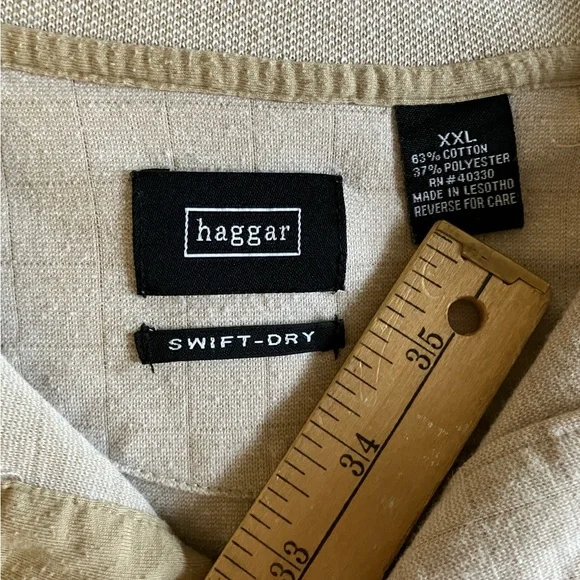 Haggar Swift Dry Casual Polo Shirt - Picture 5 of 5